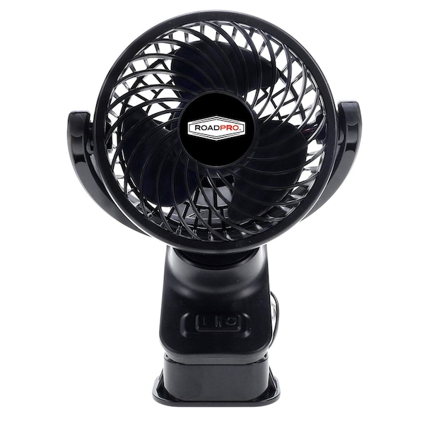 Roadpro Black 4-Inch Clip-on Fan for Vehicle or Desk USB Portable Mini Cooling Fan RPUSBFAN - main